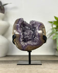 Natural Amethyst Geode on Metal Stand - MWS3327
