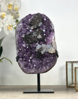 Unique Amethyst Cluster with Clacite & Black Hematite Formation - MWS2309