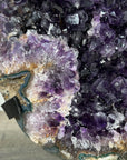 Beautiful Natural Amethyst Crystal Cluster, Metal Stand included - MWS2096