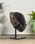 Natural Druzy Amethyst Geode with Agate Shell - MWS3337