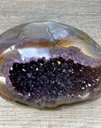 Natural Amethyst Geode with agate Shell - STGE0117