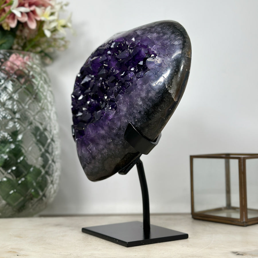 A Grade Natural Amethyst Stone heart - HST0224