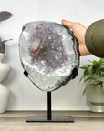 Natural Uruguayan Quartz Geode with Calcite Inclusion - MWS3397