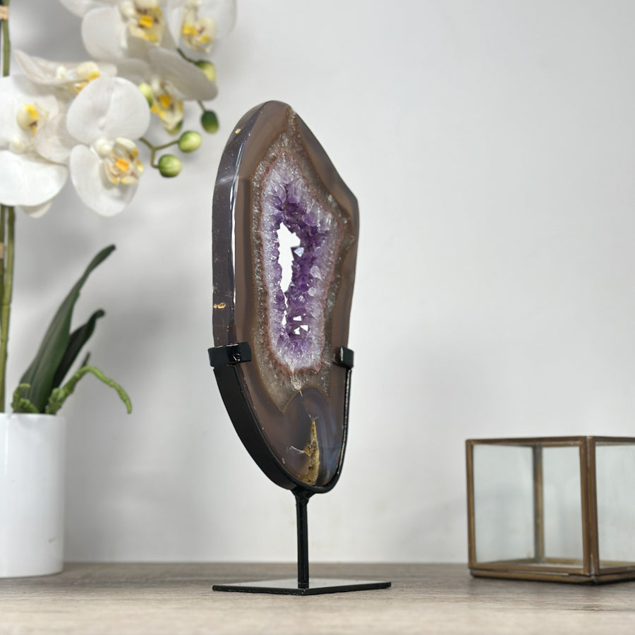 Natural Agate &amp; Amethyst Crystal Portal - MWS2106
