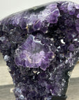 Uruguayan Amethyst Crystals Specimen on Metal Stand - MWS2816