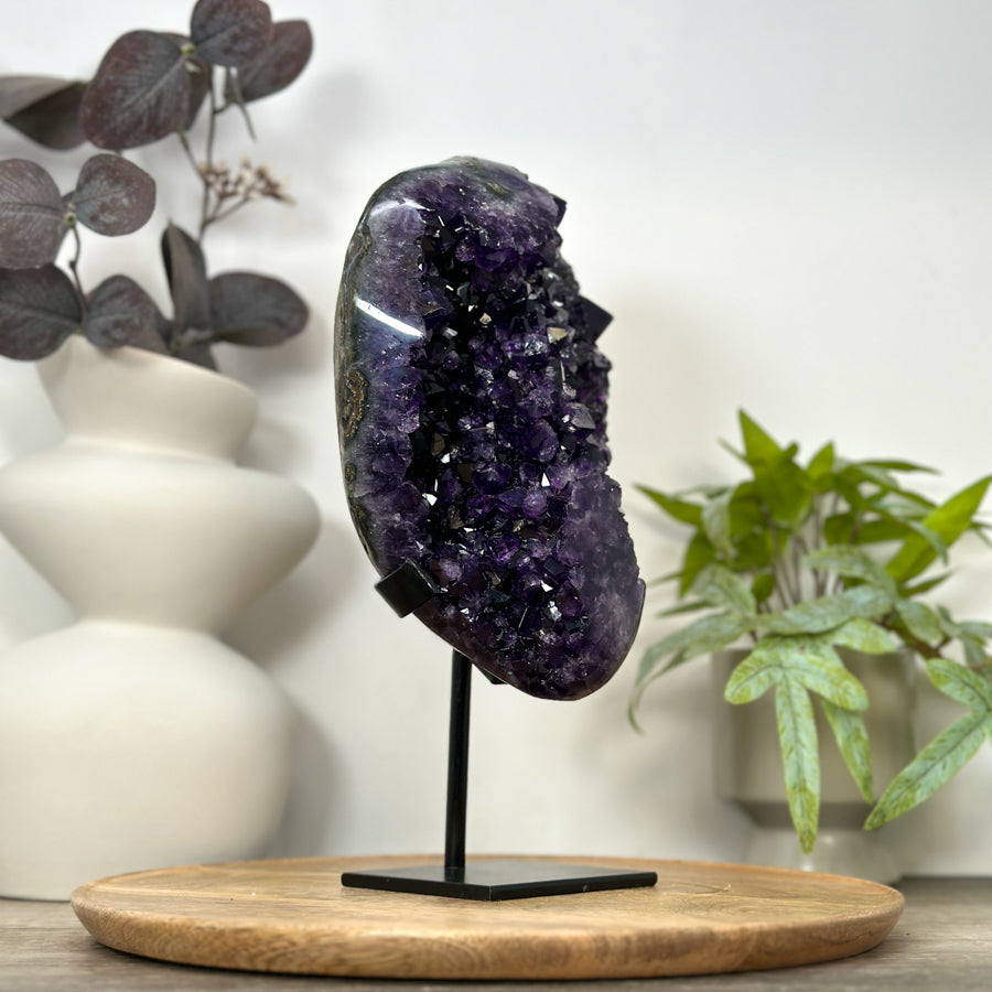 A+ Grade Uruguayan Amethyst Cluster on Stand - MWS3072
