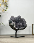 Natural Amethyst Crystal Formation on Handmade Metal Stand - MWS2789
