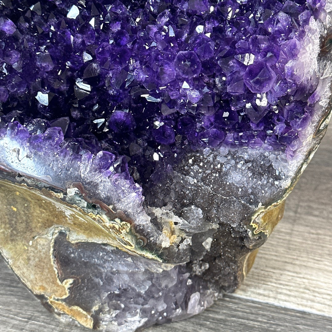 Natural XXL Double Self Standing Amethyst Geode from Uruguay - CBP1408