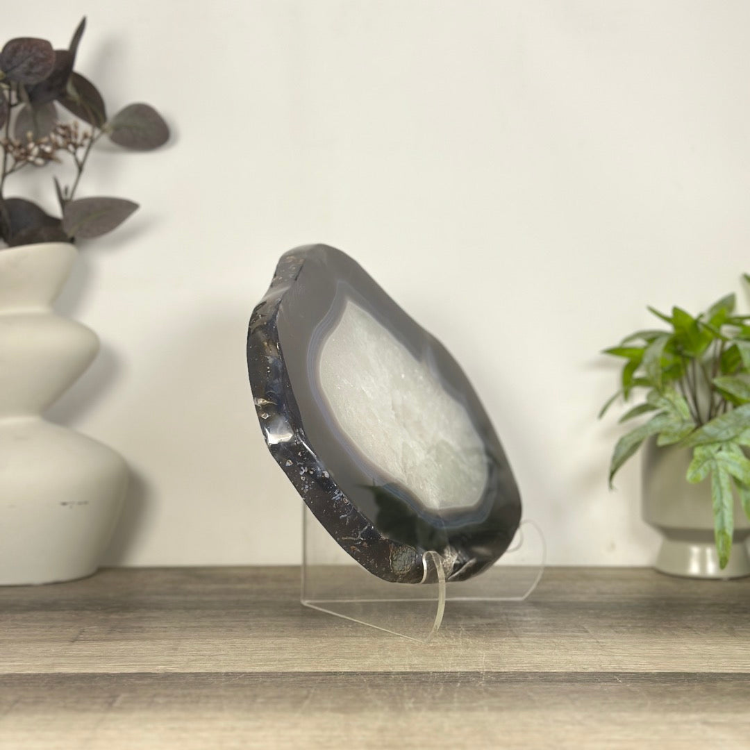 Large Natural Blue Banded Agate Slice - SLC0022