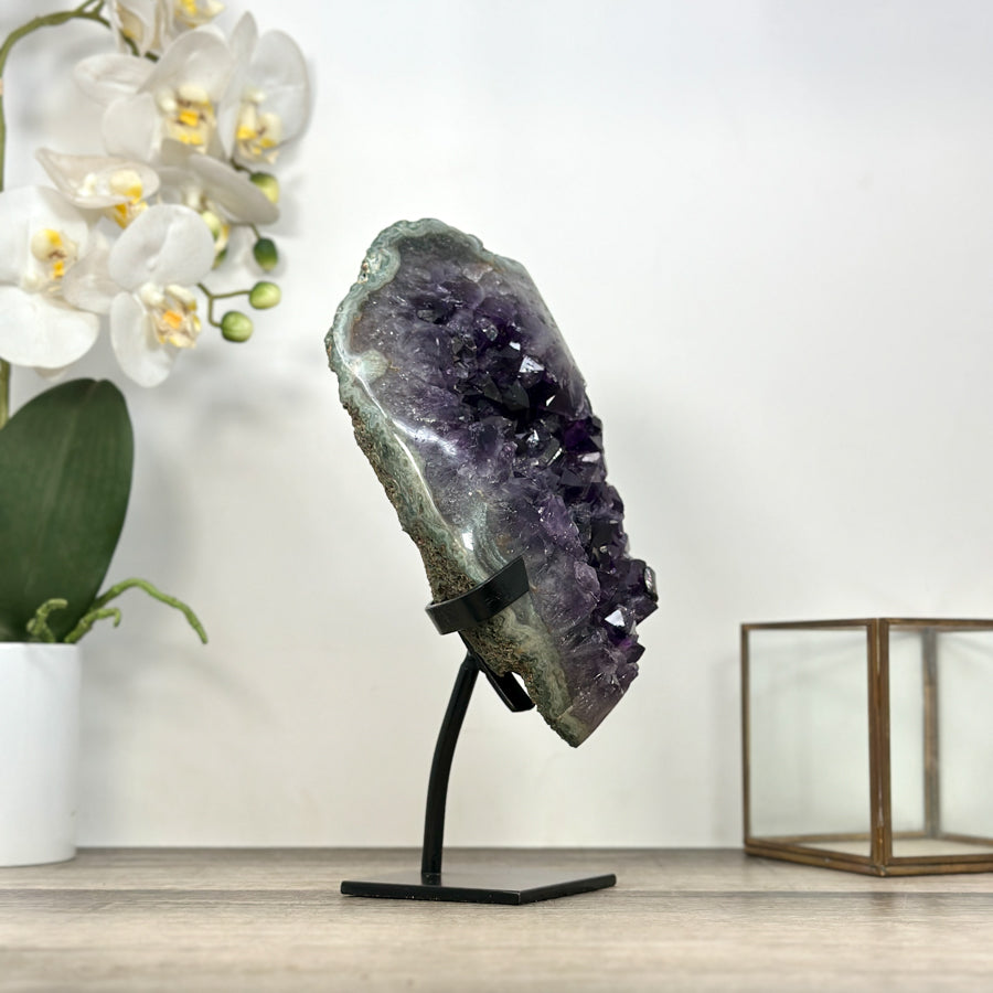 Natural Amethyts Cluster with Large Crystals - MWS2981
