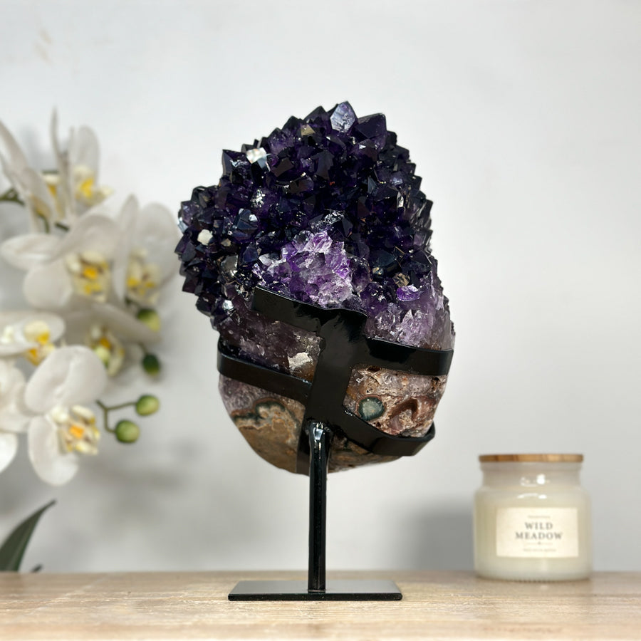 Large Amethyst Stalactite Formation with Calcite Inclusions - MWS2066
