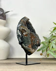 Top Grade Natural Amethyst Stalacite Formation with Agate Shell - MWS3301