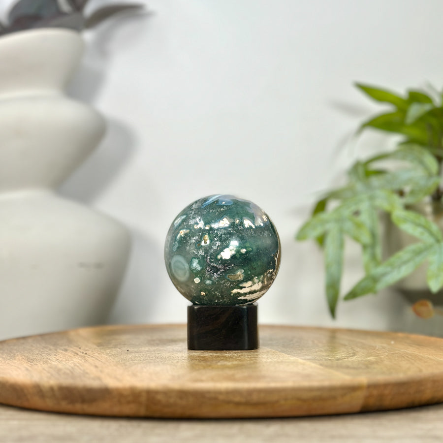 Agate &amp; Jasper Sphere Geode - SPH0217