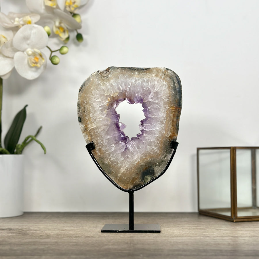Natural Amethyst &amp; Quartz Stone Portal - MWS3010