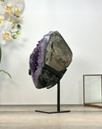 Natural Amethyst Geode with Calcite Formation - MWS2973