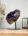 Natural Deep Purple Amethyst Heart Carving - HST0252