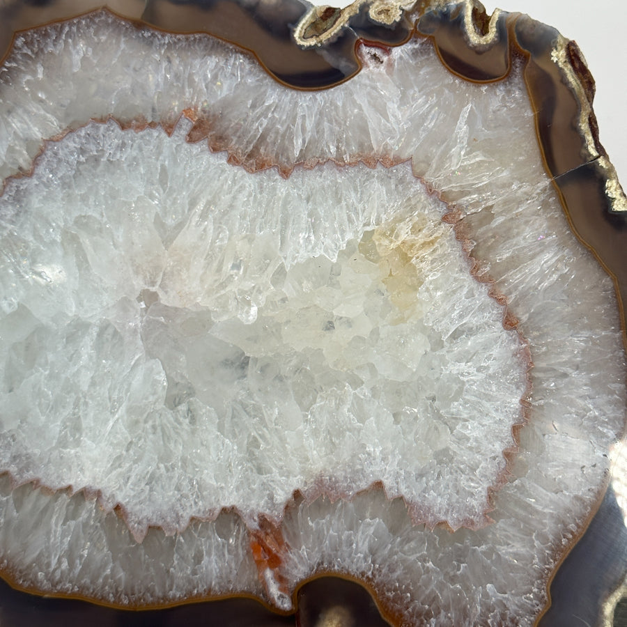 Natural Uruguayan Quartz Stone Slice - SLC0015