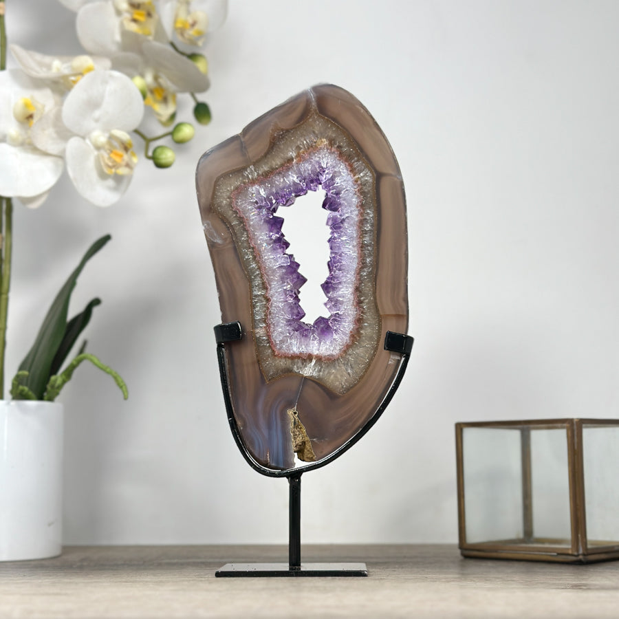 Natural Agate &amp; Amethyst Crystal Portal - MWS2106