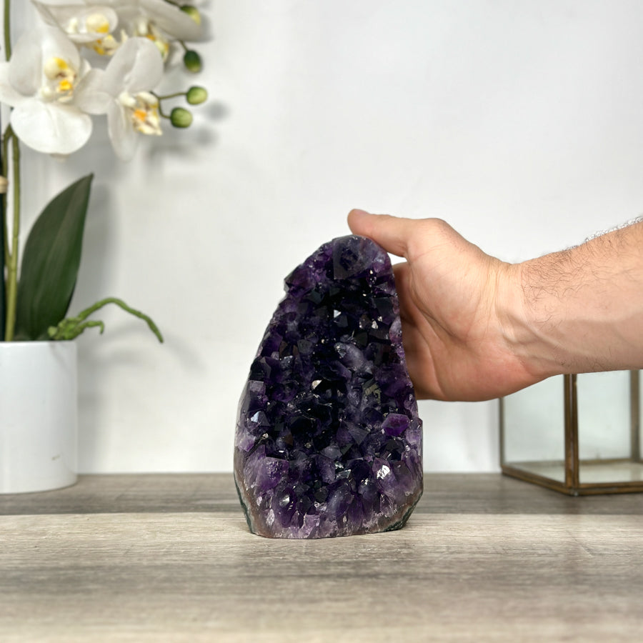 Amethyst Crystal Cluster with Deep Purple Points - CBP1226