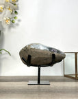 Amethyst Druzy Geode on Metal Stand from Uruguay - MWS2724