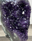 Deep Purple Uruguayan Amethyst Geode on Metal Stand - MWS2774