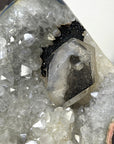 Uruguayan Quartz & Agate Specimen with Calcite & Black Hematite Inclusion - MWS3288