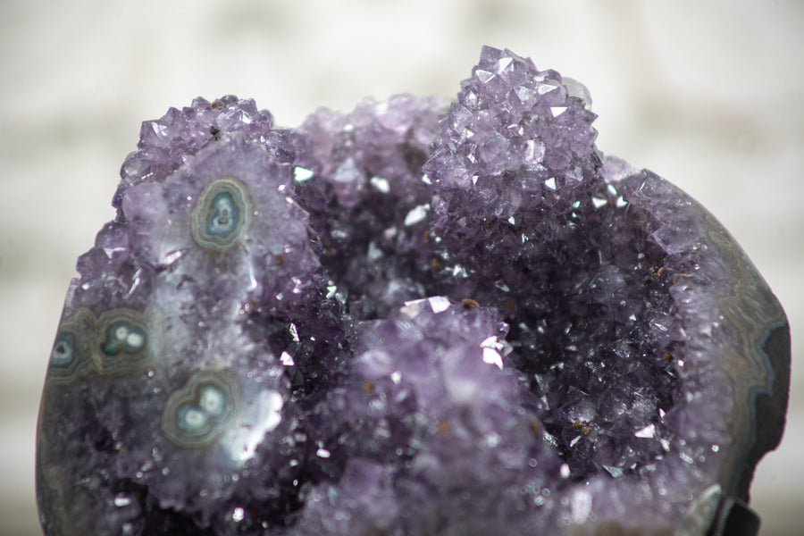 Natural Amethyst Geode with with Stalactite Formations - MWS0093