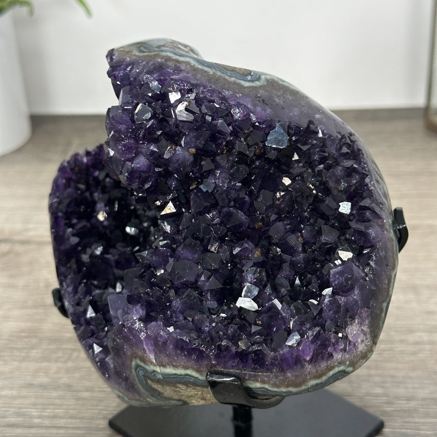 Top Quality Natural Amethyst Crystal - Stand Included - MWS3025