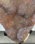 Large Natural Peach Tone Quartz Druzy Cluster on Stand - MWS2800