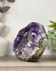 Natural Amethyst Cluster with Collection Grade Calcite Formation - CBP1424