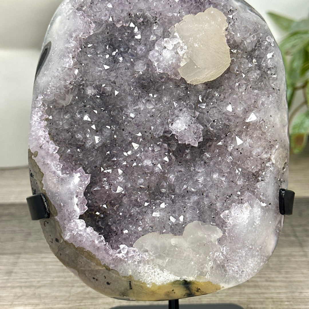 Natural Spirit Amethyst Cluster with Calcite Formations - MWS3292