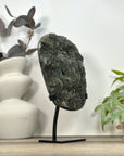 Natural Green Tone Sugar Quartz Specimen - Stand Included - MWS3198