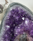 Unique Natural Amethyst Crystal Specimen with Calcite Formation - MWS3135