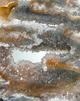 Stunning Natural Quartz Slice Portal, Metallic Stand included - MWS2326