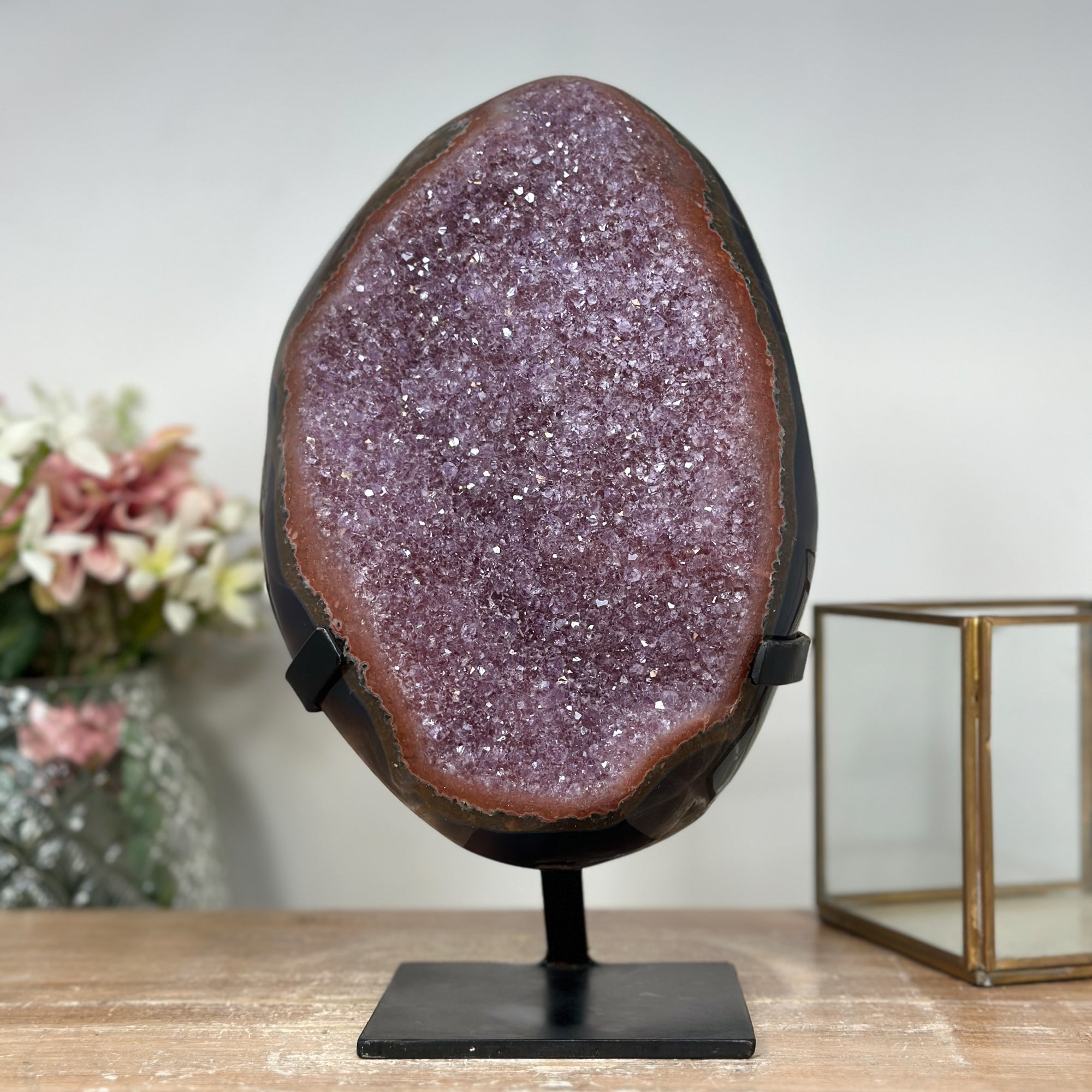 Outstanding Large Natural Amethyst &amp; Agate Cluster - AWS1351