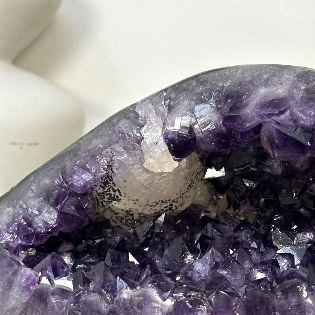 Top Quality Amethyst Geode with Calcite inclusion - STGE0070