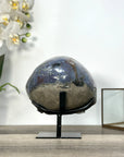 Amethyst Geode on Stand with Agate Shell - MWS2733