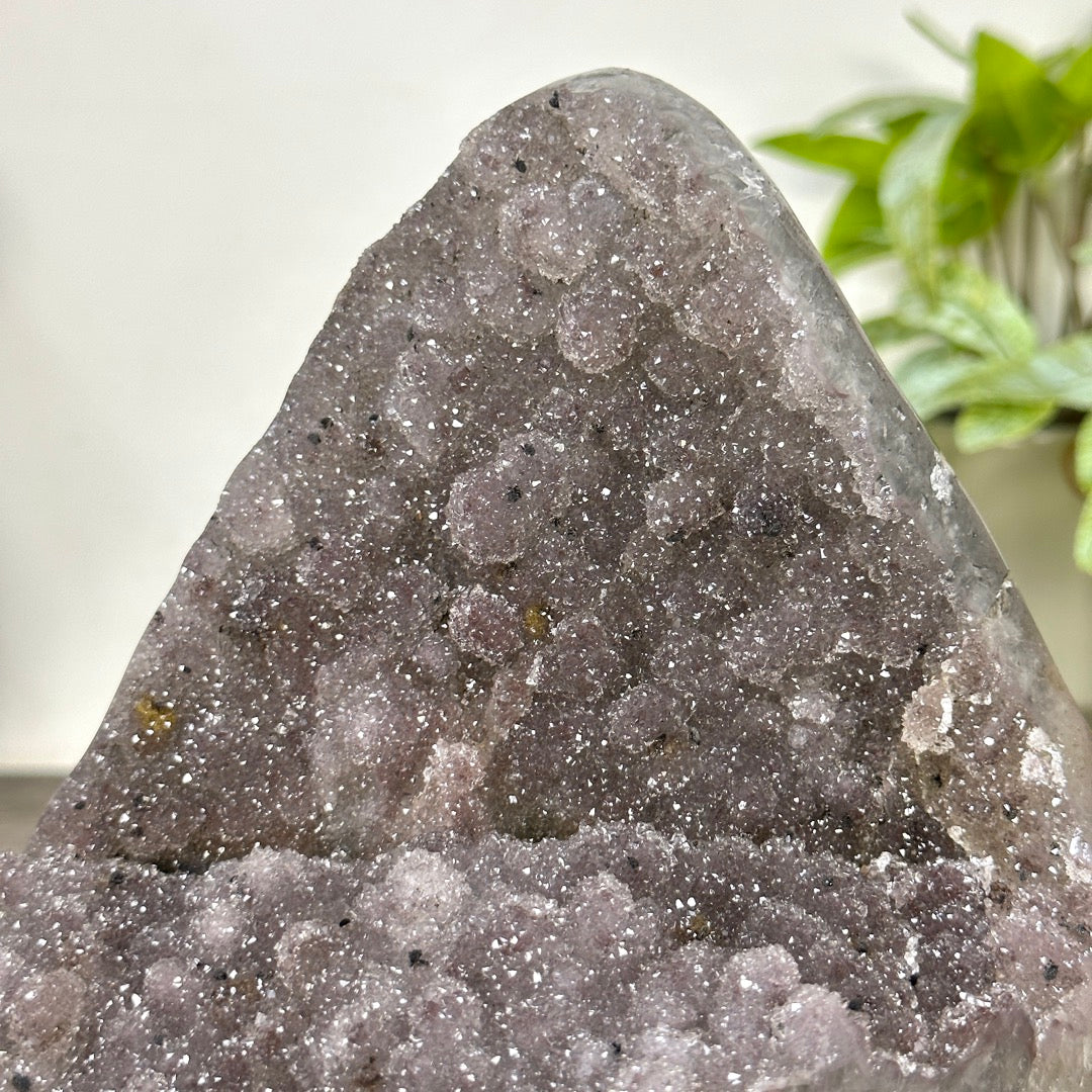 Natural Sugar Quartz Specimen on Metal Stand - MWS3371