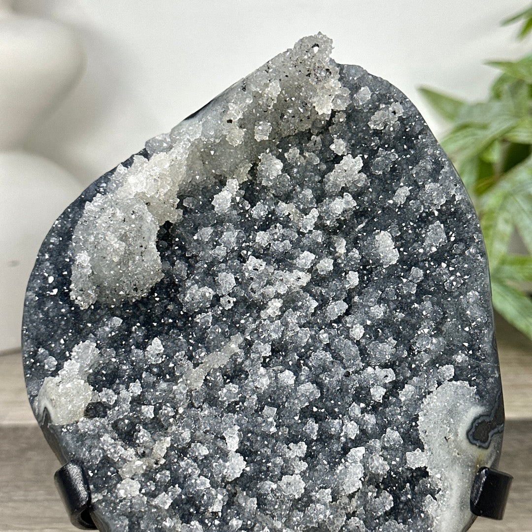 Uruguayan Grey Quartz with Micro Stalactites Formations - MWS3295