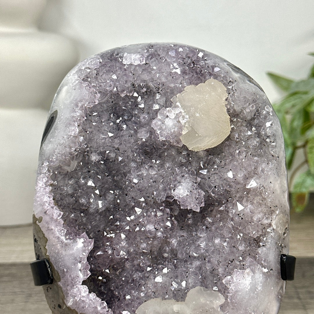 Natural Spirit Amethyst Cluster with Calcite Formations - MWS3292