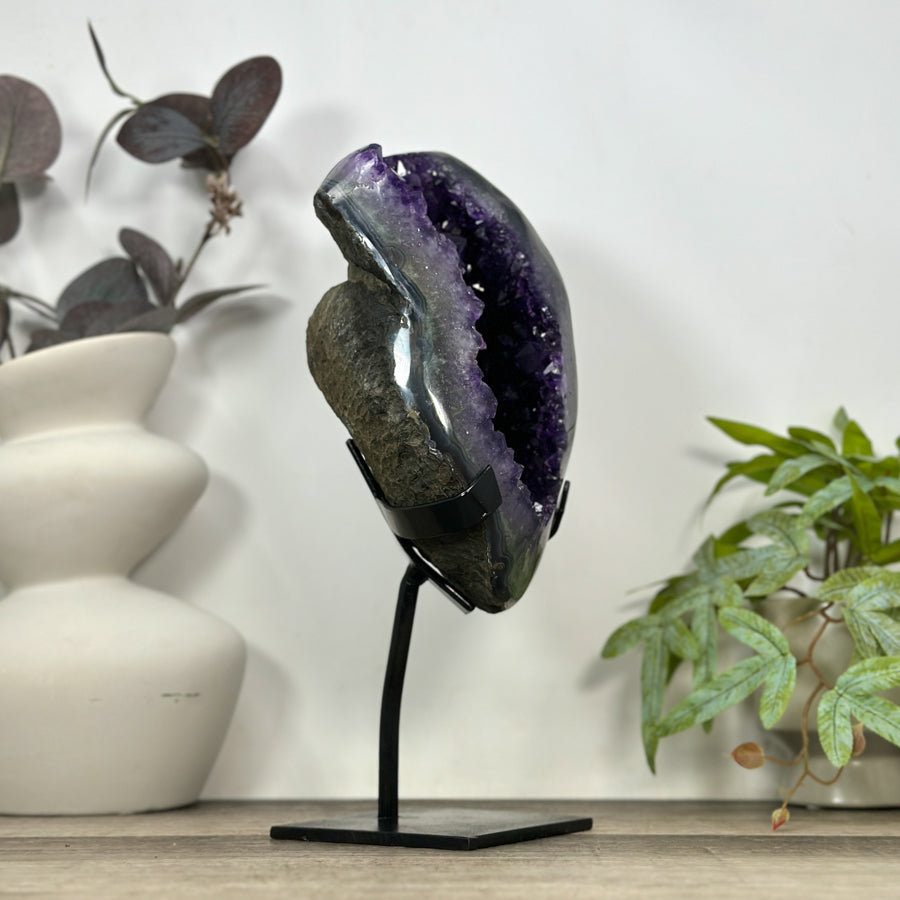 Natural Uruguayan Amethyst Geode - Top Quality Crystal - MWS3190