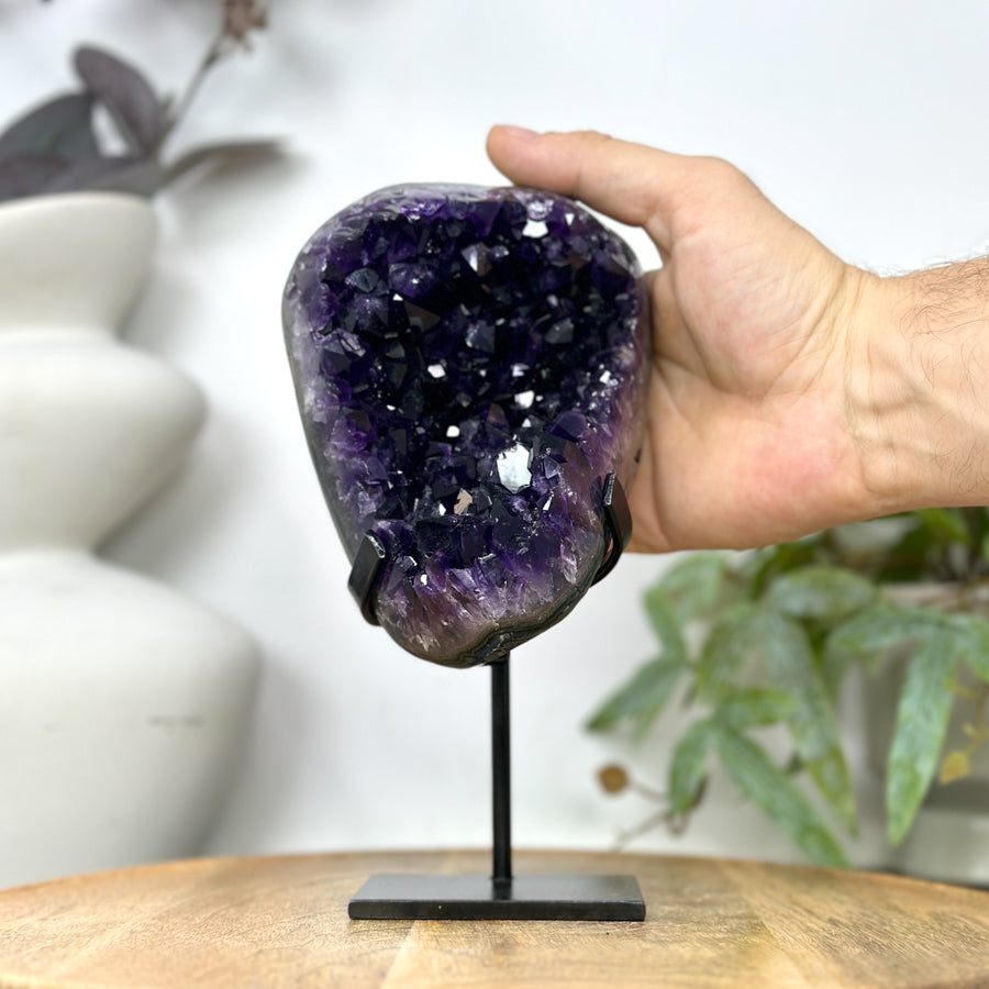 Top Grade uruguayan Amethyst Crystal on Stand - MWS3255