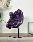 Amethyst Crystal Cluster on Stand for Home Decor Display - MWS2643
