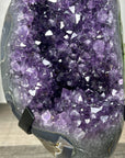 Natural Deep Purple Amethyst Cluster on Metal Stand - MWS3234