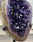 Natural Amethyst Cave on Metal Stand - MWS2986