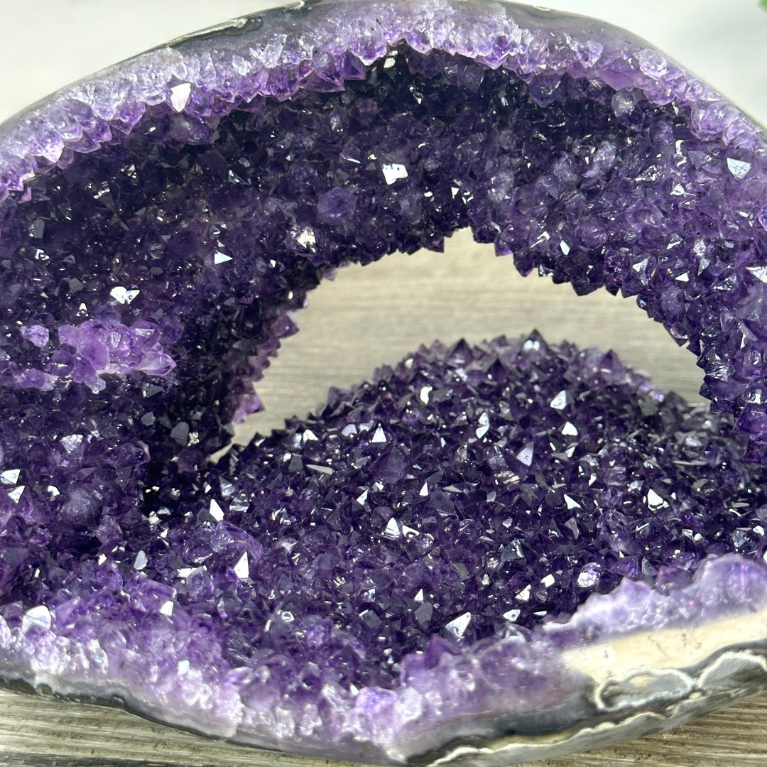 Deep Purple Amethyst Stone Geode from Uruguay - STGE0046