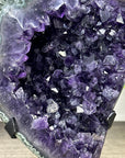Deep Purple Amethyst Cluster with Green Jasper Shell - MWS3319