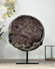 Unique Large Natural Galaxy Quartz Geode with Stalactite Formations - MWS2028