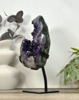 Best Quality Natural Amethyst Geode on Stand - MWS3201