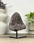 Natural Sugar Quartz Specimen on Metal Stand - MWS3371